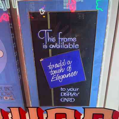 Showcard by Walter Zimmer (Van Bruggen Signs)