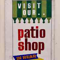 Beverly Sign Co. Sketch - Patio Shop