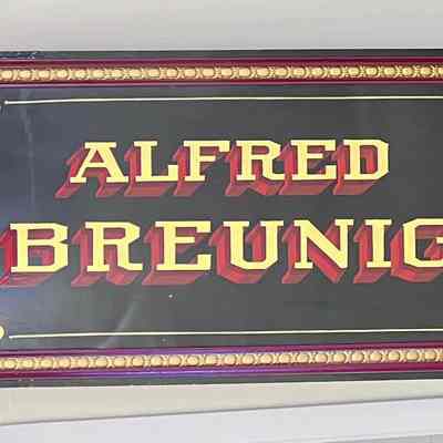 Alfred Breuinig Truck Lettering Sign