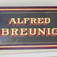 Alfred Breuinig Truck Lettering Sign