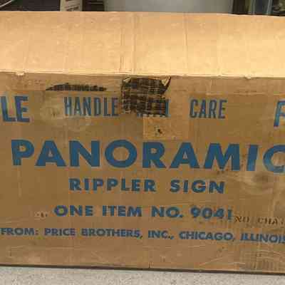 Box of Hamm's Beer NOS Sign