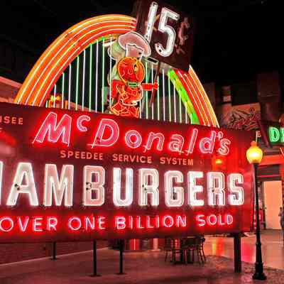 McDonald's Speedee Outdoor Neon Sign
