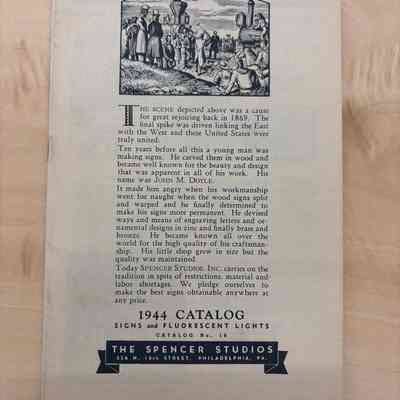 Spencer Studios Sign Catalogue