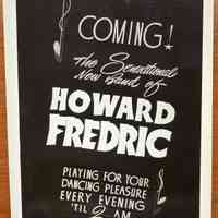         Howard Fredric Show Card Photograph picture number 1
   