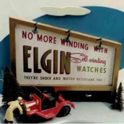 Elgin Watches Model Billboard Display