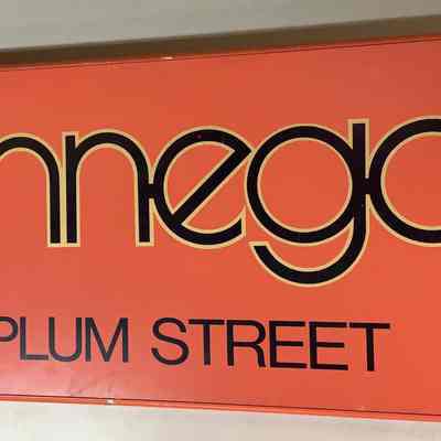 Hennegan Double-Faced Metal Sign
