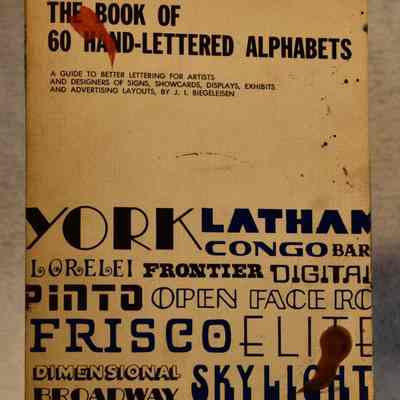The Book of 60 Hand-lettered Alphabets by J.I. Biegeleisen