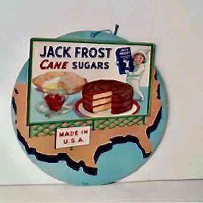 Jack Frost Sugar Cardboard Sign