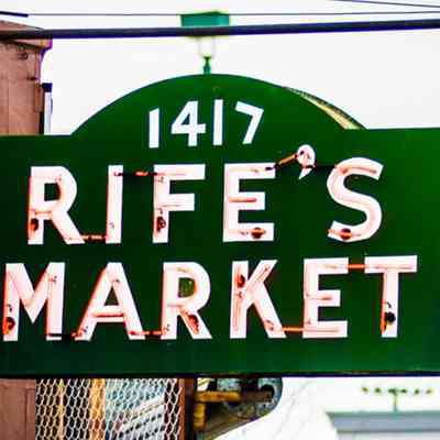 Rife's Market Neon Sign