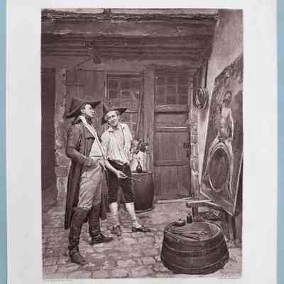 The Sign Painter - Photogravure Print