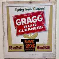 Beverly Sign Co. Sketch - Gragg Rug Cleaners