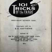 101 Tricks of the Trade: Money-Making Ideas by E.C. Matthews