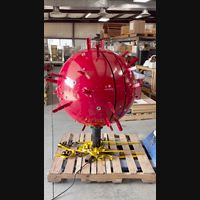          Footage of the Roto-Sphere after restoration spinning without its spikes.
   