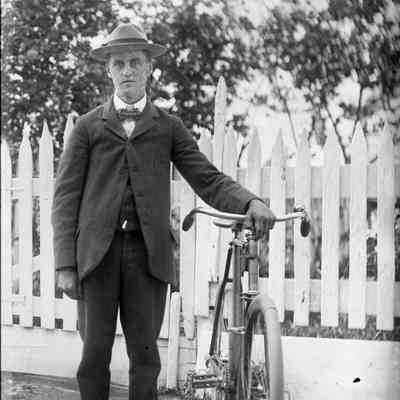 George Erb with bicycle