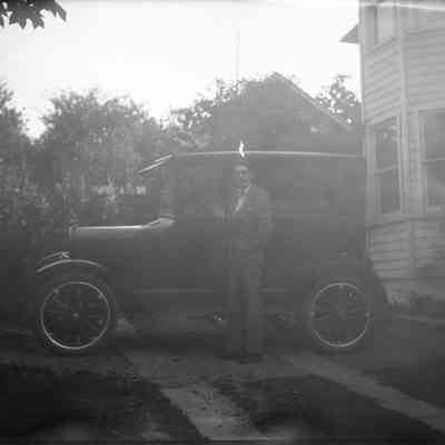 car with man