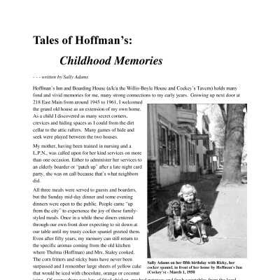 Cockey's History and Tales of Hoffman