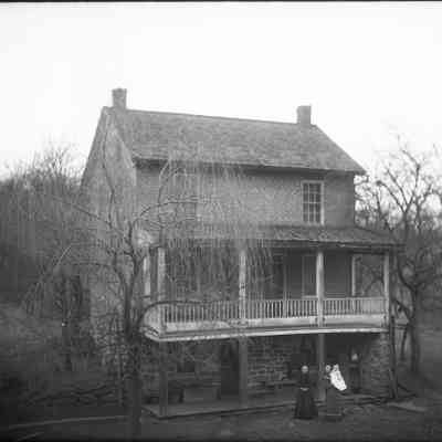 house with 3 people