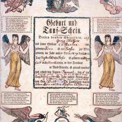 certificate, baptismal