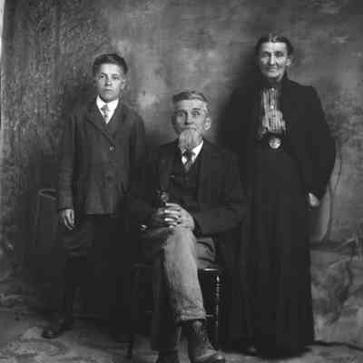 young man, man, woman