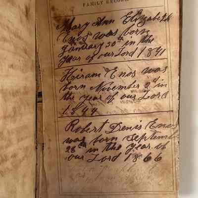 Family Record, page 1.