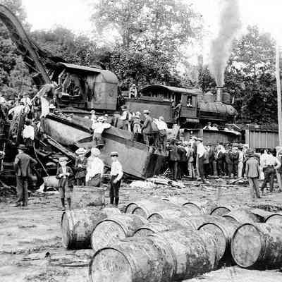 Railroad crash - Patapsco