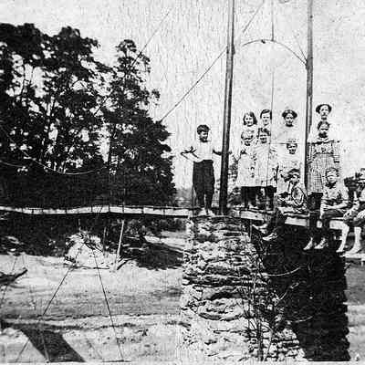 Roop's mill suspension bridge