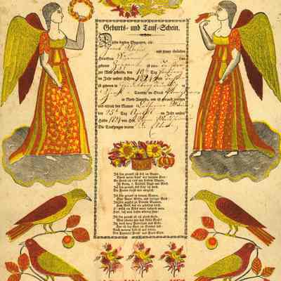 certificate, baptismal