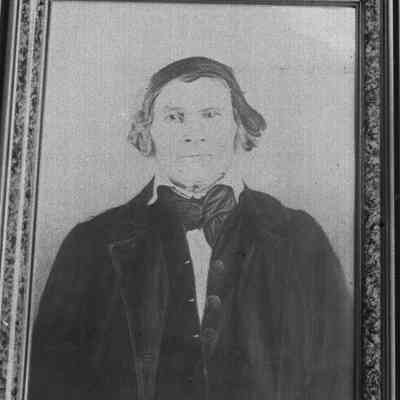 framed picture of man