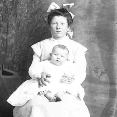 woman holding baby