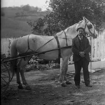 Theodore J. Myers (?) & horse