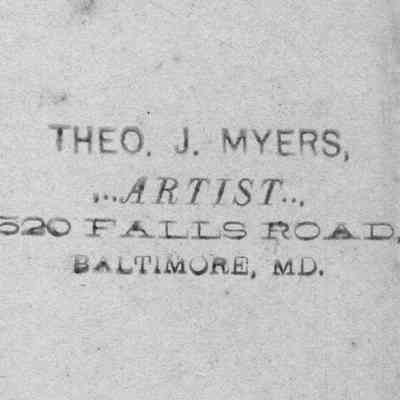 Theodore J. Myers back stamp