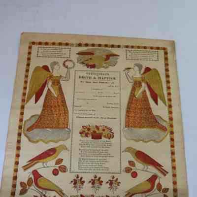 Birth and Baptism Certificate