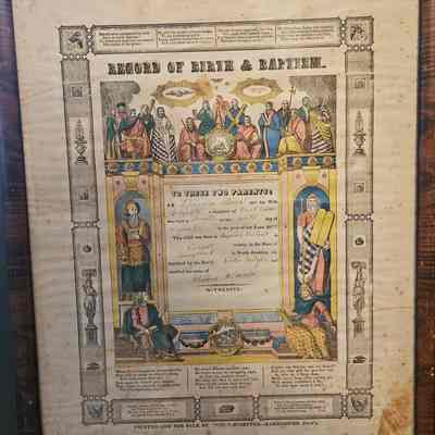 Baptismal Certificate