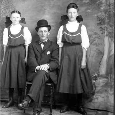 girl, man, girl