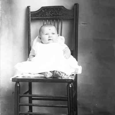 baby in chair