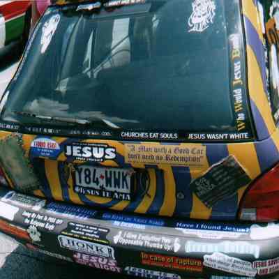 086, Jesus Christ Monkey Car, Kirk Suddreath
