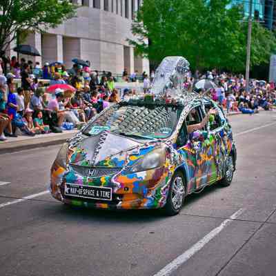 177, Art Car, Map of Space & Time, Rebecca Lowe