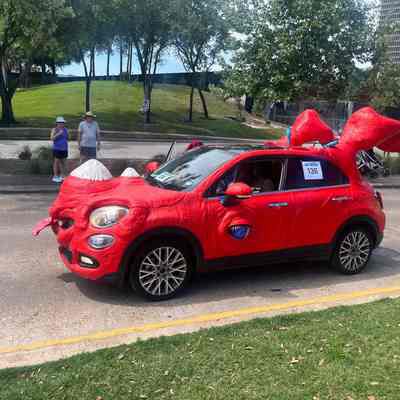 136, Art Car, Little Horn, the Baby Rhino, Kimi Bainter