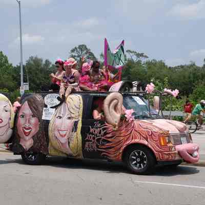 035, The Women Rock Artcar, BONNIE BLUE