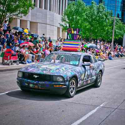155, Art Car, Chalk It To Me !!!, Bonnie Blue
