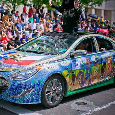 111, Art Car, Rhinestone Catboy, Rhinestone Catboy