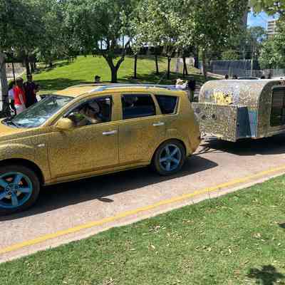 183, Painted Car, The Splitting C-ar-t-olithophore, Alicia’s Krewe