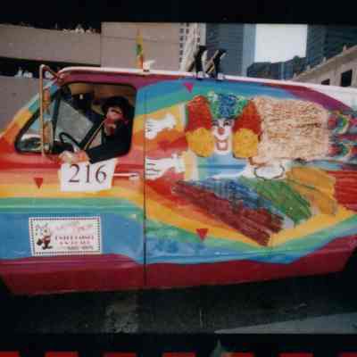 216, Rainbow Clown Van