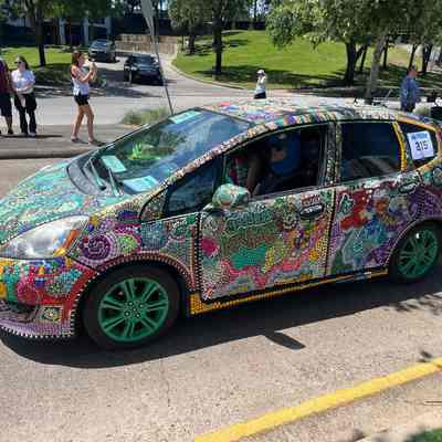 215, Art Car, Opal Moonstone, Goddess KRING, Shannon Kringen