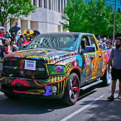 205, Art Car, Princess-Mobile, Niloucar Team, Connie Fleming