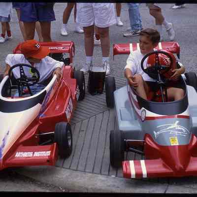 140, 2 Mini Grand Prix Cars, Charlotte Moore