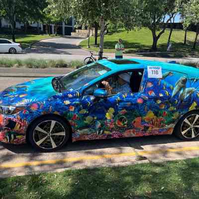 116, Art Car, Let's Save Our Coral Reefs, Mike Dellinger