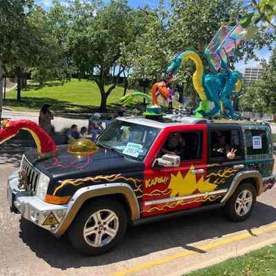 263, Art Car, Dragon Wagon, The Glitter Ritters