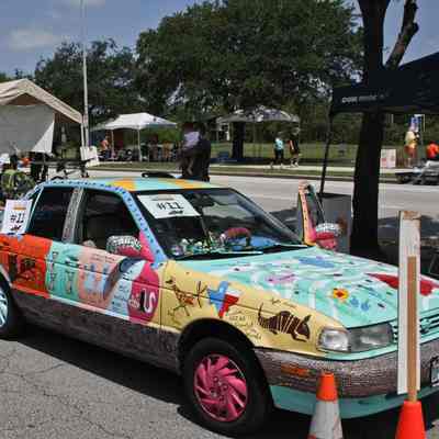 011, Tribute Artcar to Artist Enid Collins, Sandra VanBibber