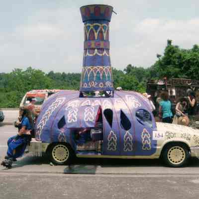 154, Break Outta the Bottle and Live Your Dreams, Jeannie Bottle Art Car, Kelly Blakley